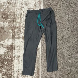 FIGS scrub pants. Skinny leg, cropped.